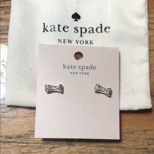 Kate Spade Silver Bow Earrings